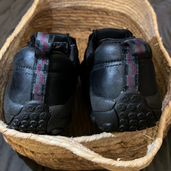 Merrell Midnight Dual Density Moccasin Black Leather Slip On Shoe - Picture 16 of 16